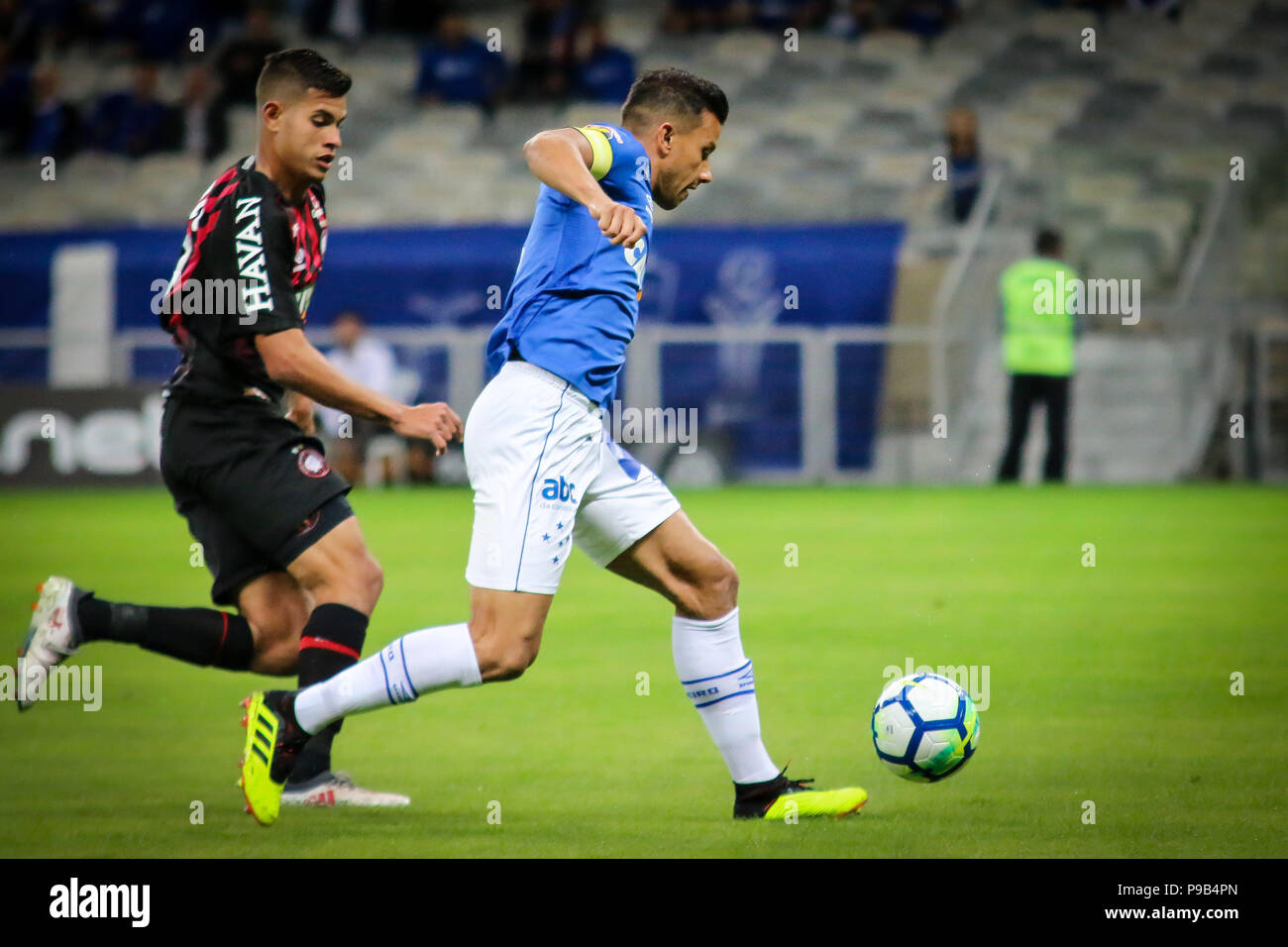 Belo Horizonte, Brasile. 16 Luglio, 2018. PR, un match valido per il 2Brasile Cup, svoltasi presso il MineMineirão Stadium, Belo Horizonte, MG. Credito: Dudu Macedo/FotoArena/Alamy Live News Foto Stock