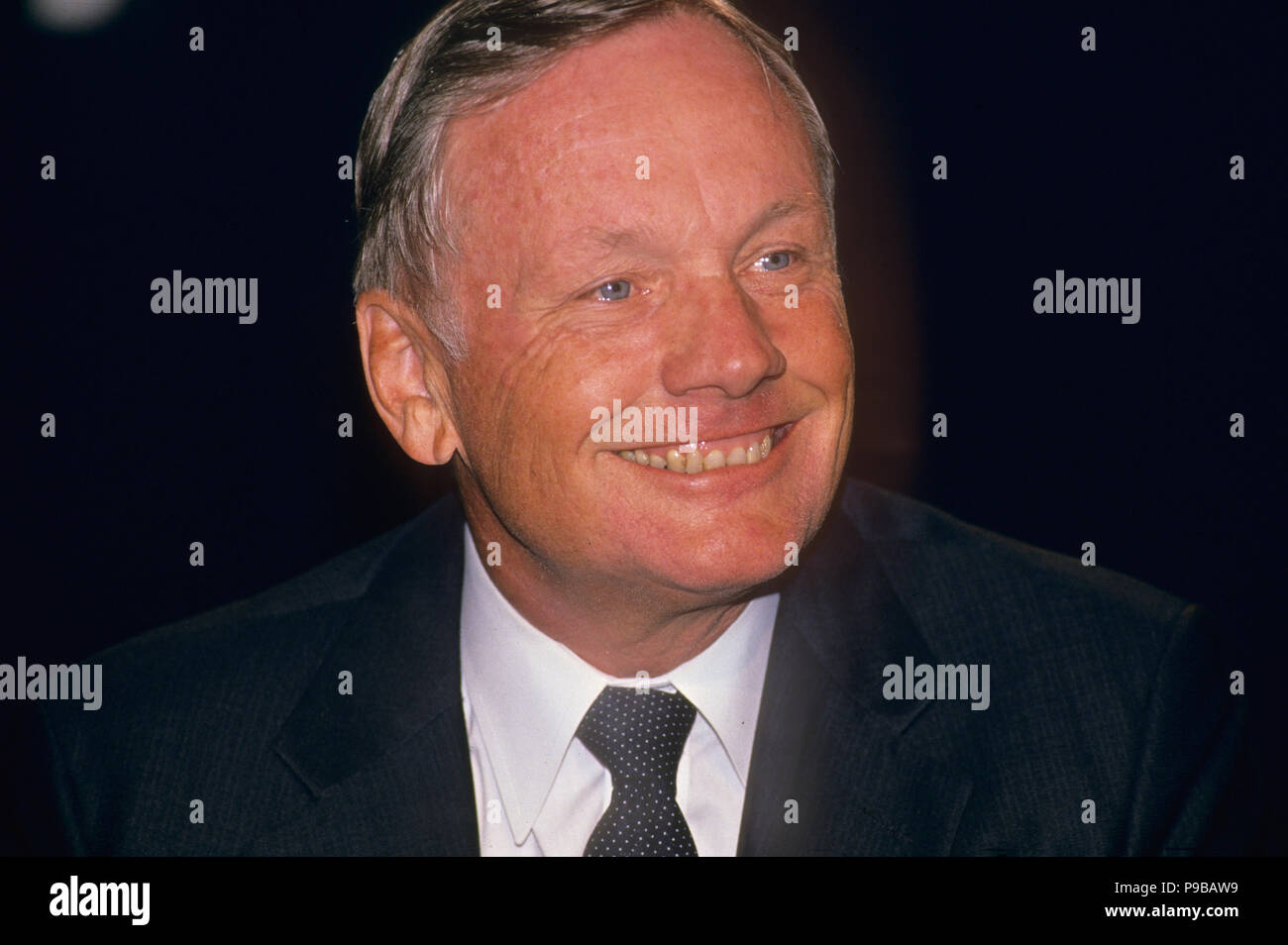 NEIL ARMSTRONG (1930-2012) astronauta americano circa 1990 Foto Stock