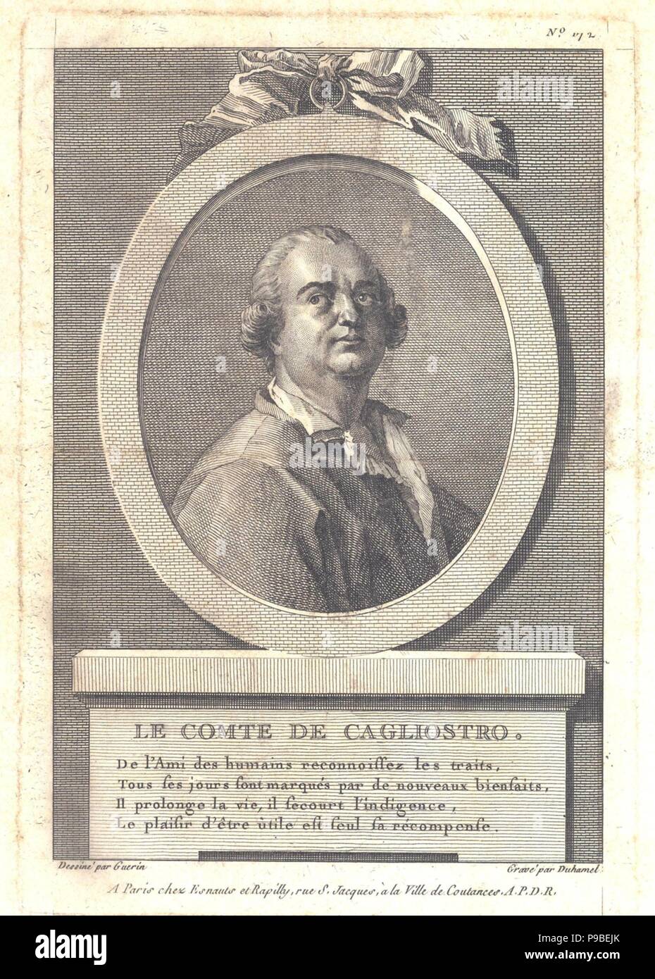 Conte Alessandro di Cagliostro (1743-1795). Museo: Collezione privata. Foto Stock