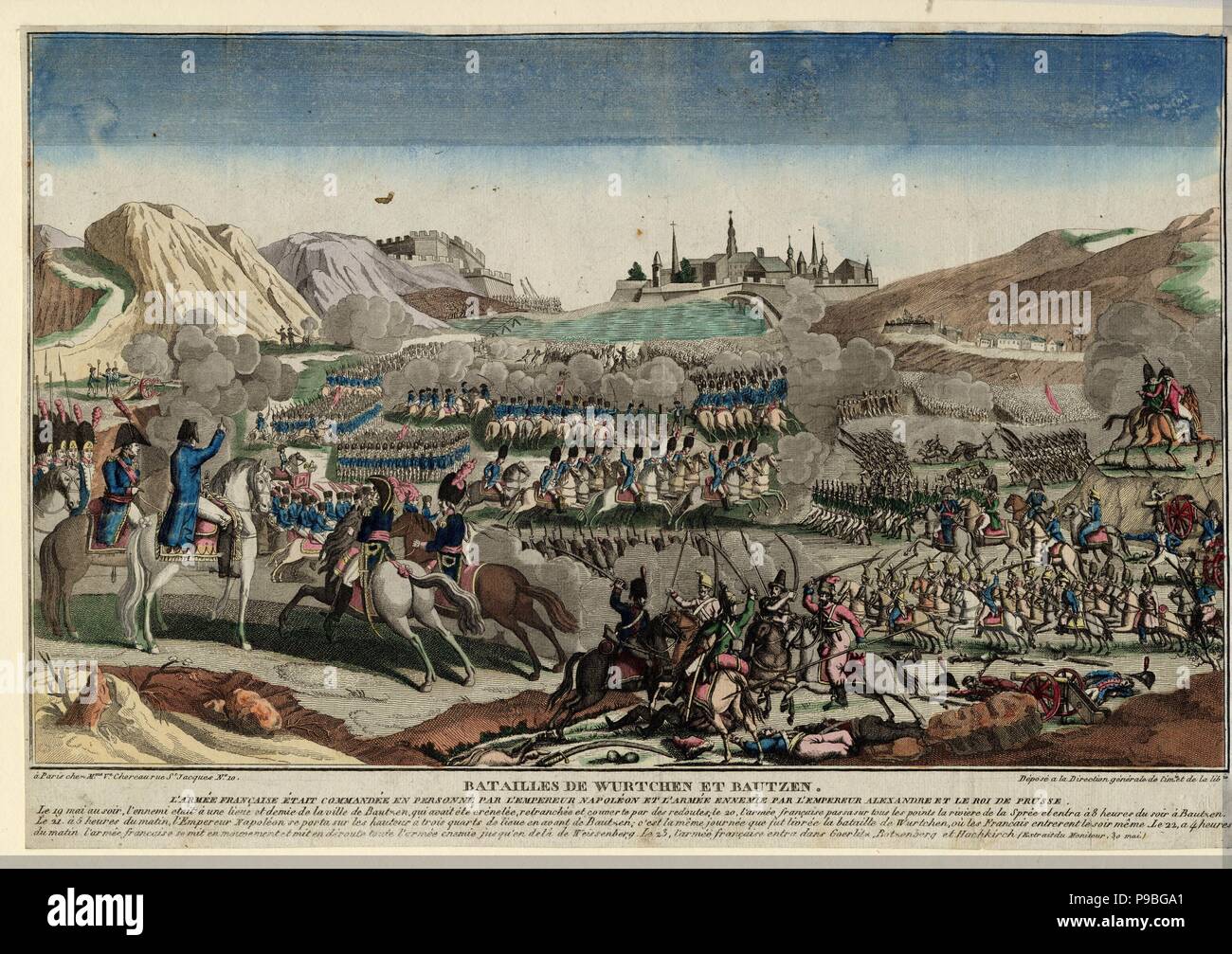 La battaglia di Bautzen. Museo: Collezione privata. Foto Stock