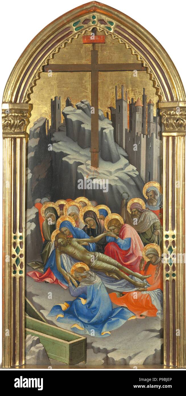 Il compianto su Cristo. Museo: Galleria Nazionale di Praga. Foto Stock