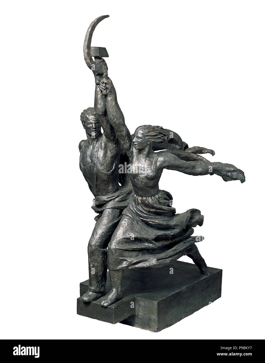 Il Lavoratore e la donna Kolkhoz. Museo: State Russian Museum di San Pietroburgo. Foto Stock