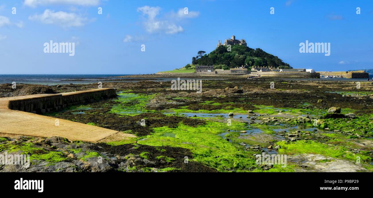 St Michael's Mount,Karrek Loos yn Koos,Marazion,Cornwall,l'Inghilterra,uk Foto Stock