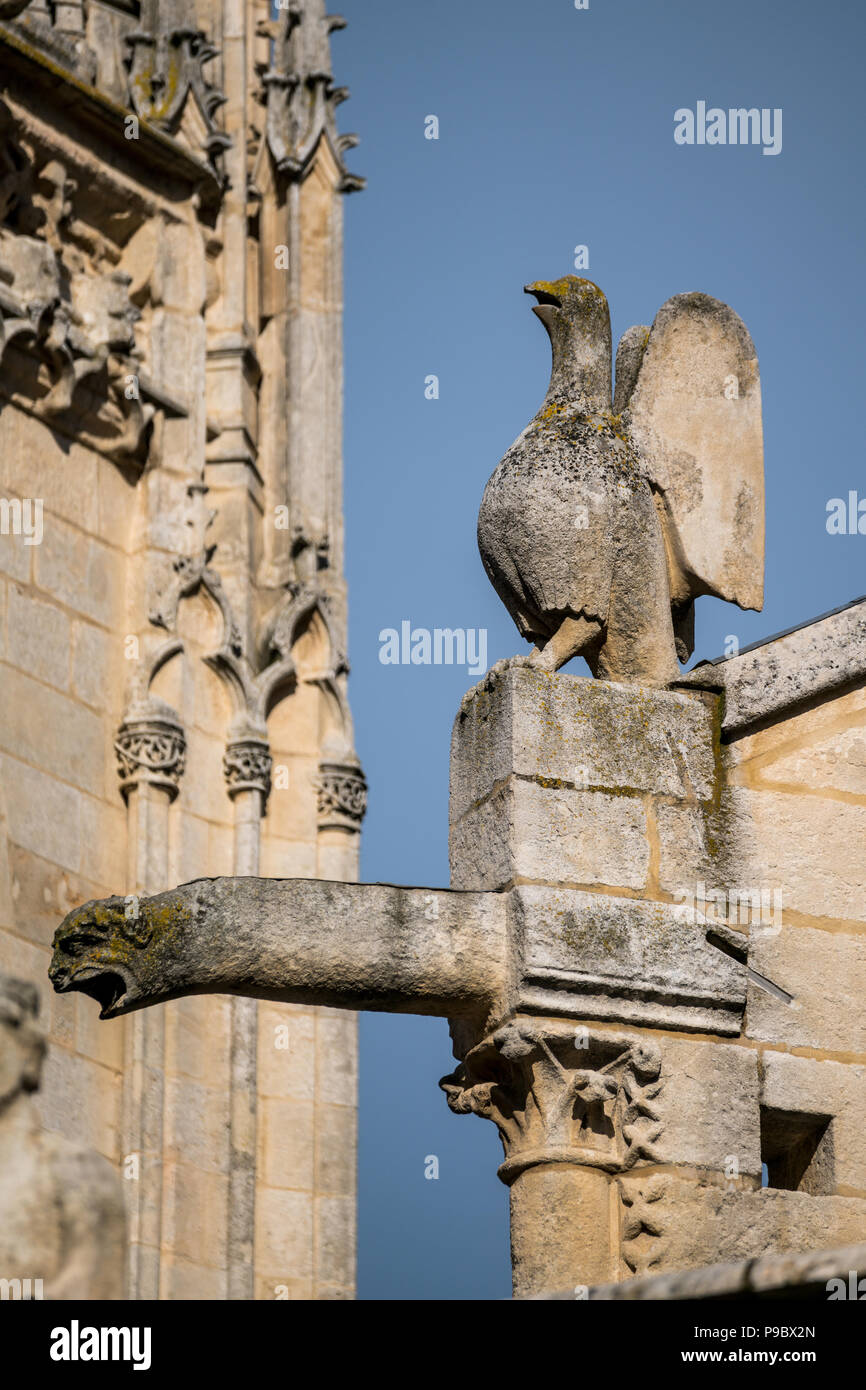 Dettagli architettonici della Catedral de Santa María di Burgos, Castiglia e Leon, Spagna Foto Stock
