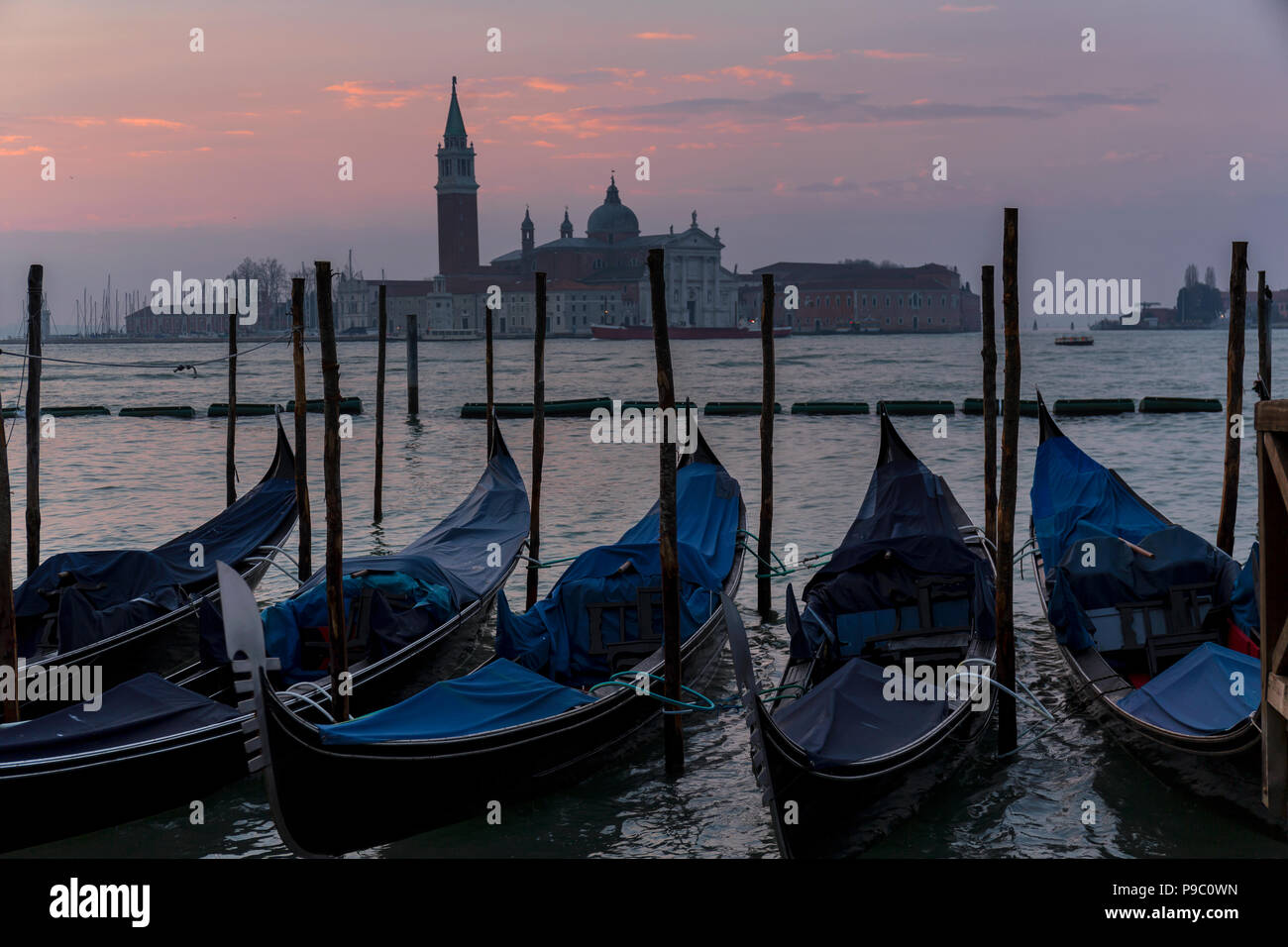 Venezia al tramonto Foto Stock