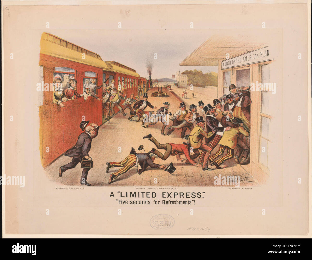 Una limitata express- cinque secondi per rinfreschi! - Thos. Vale la pena. Foto Stock