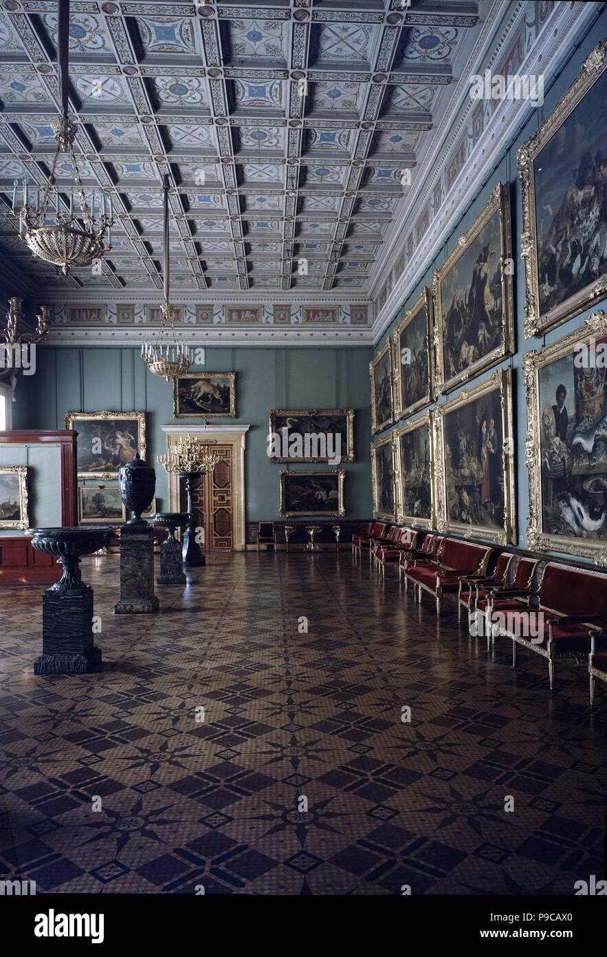 La Sala dei dipinti fiamminghi nell'Eremo. Museo: Membro Hermitage di San Pietroburgo. Foto Stock