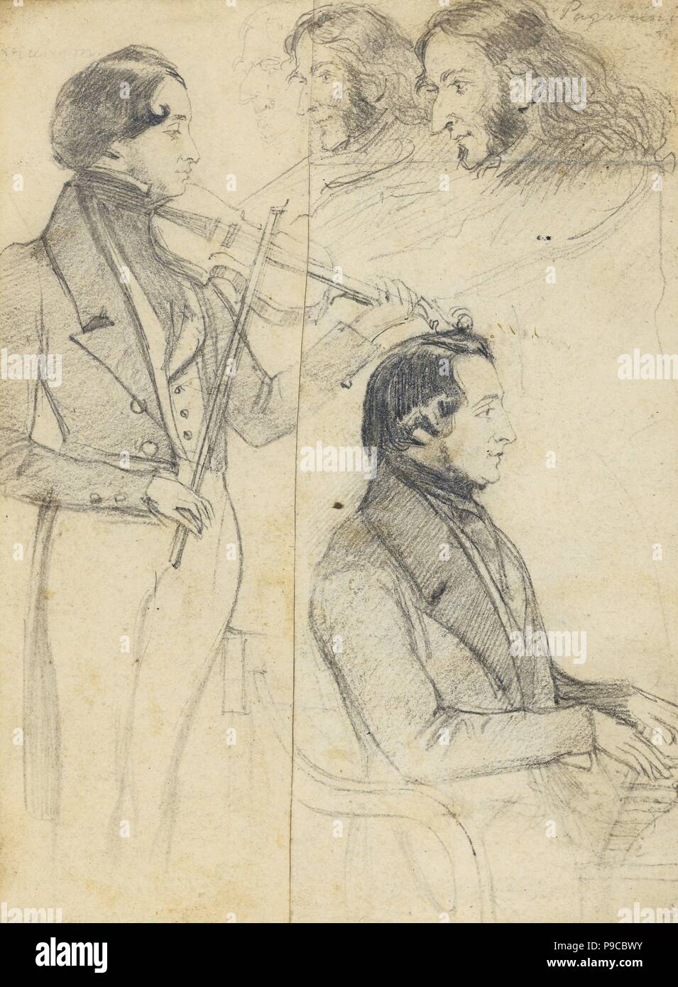 Niccolò Paganini (1782-1840). Museo: Collezione privata. Foto Stock