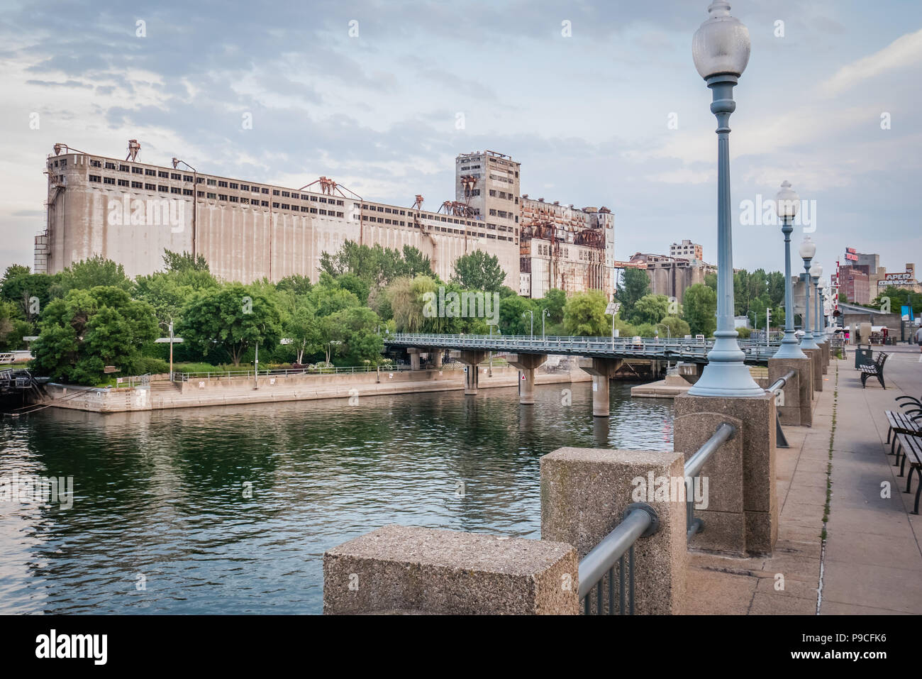 Silos per il grano montreal Foto Stock