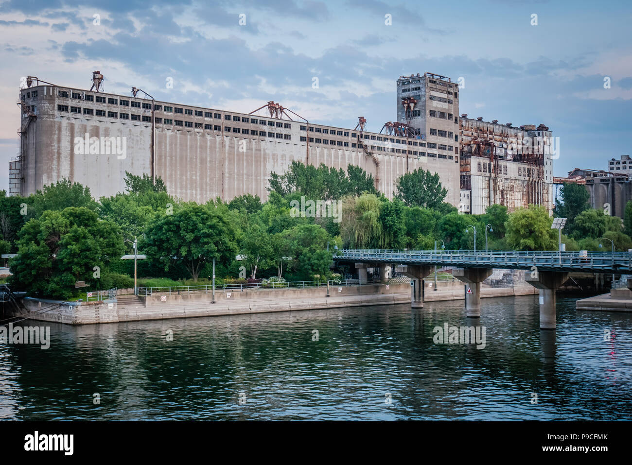Silos per il grano montreal Foto Stock