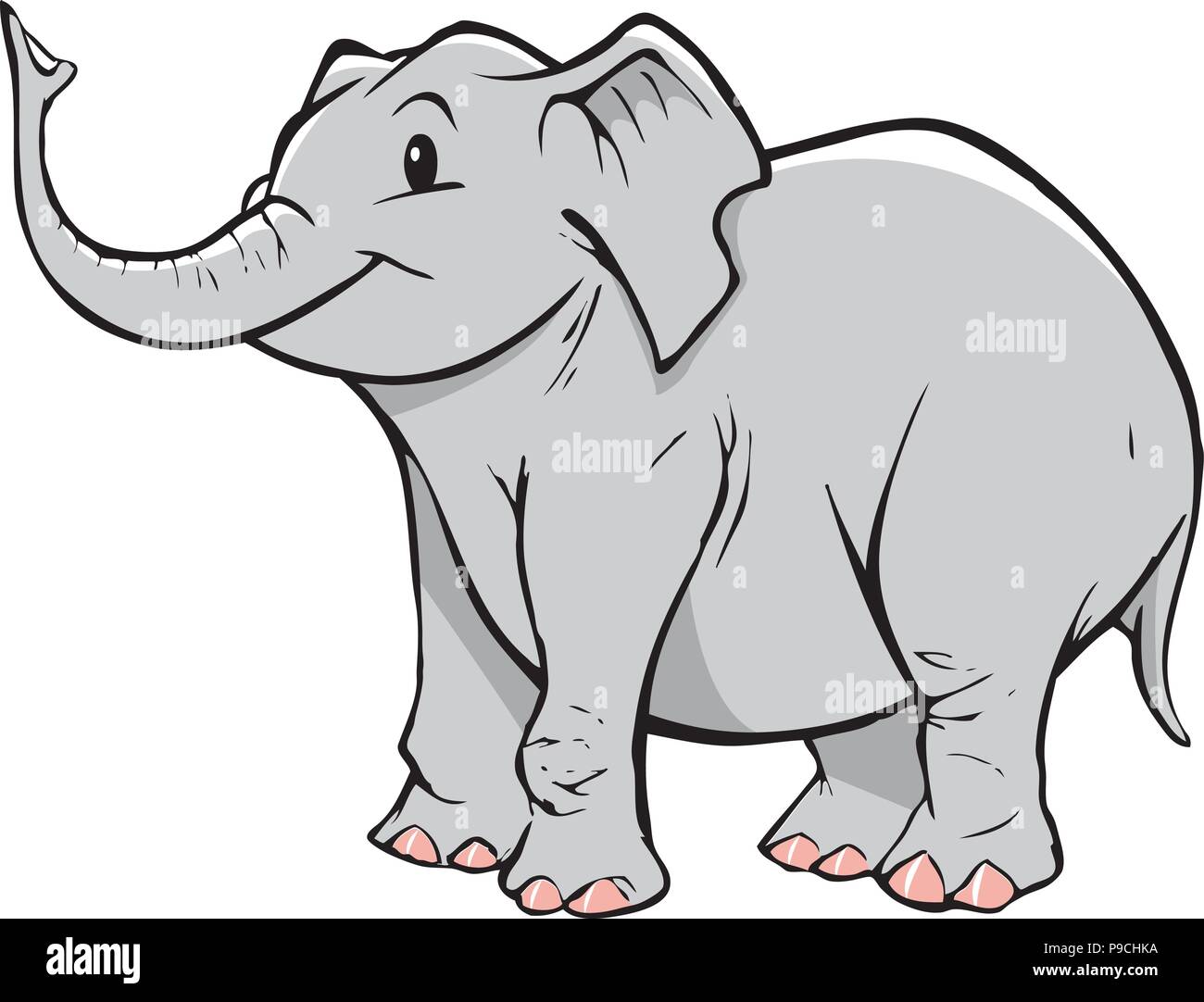 fumetto illustrazione elefante addormentato su un fungo gigante durante il  giorno libro o pagina per bambini 9303803 Arte vettoriale a Vecteezy