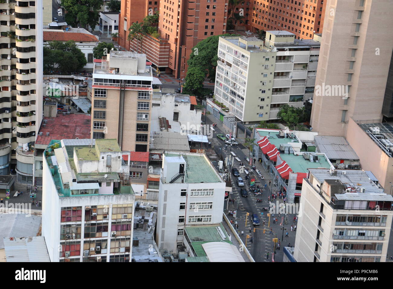 Il boulevard di Sabana Grande, Caracas Venezuela. Distretto centrale. Foto scattata da Citibank CC El Recreo. Vicente Quintero e Marcos Kirschstein. Foto Stock