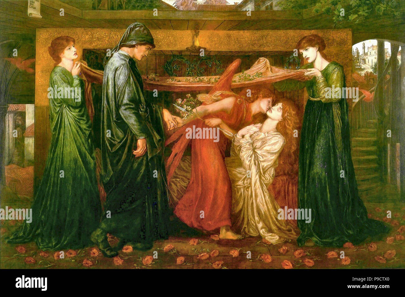 Rossetti Dante Gabriel - Dante's Dream al momento della morte di Beatrice 3 1 Foto Stock