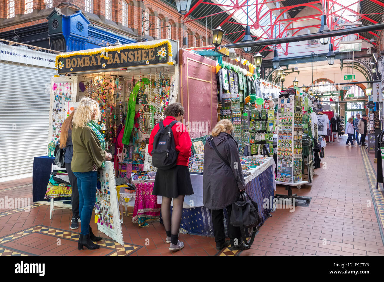 Georges Street Market Arcade, Dublino, Irlanda, Europa Foto Stock