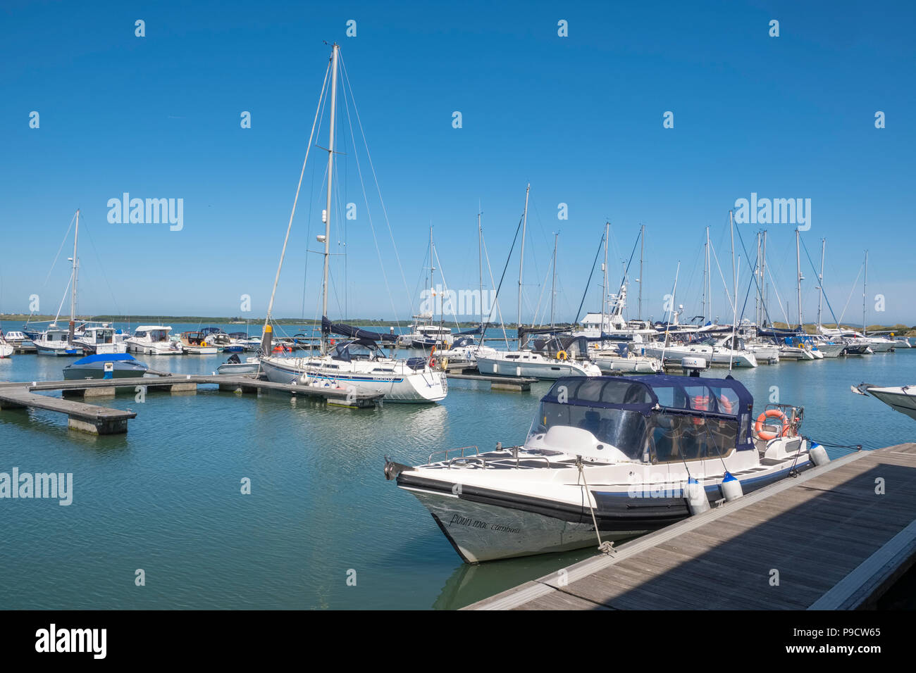 Malahide Marina, Malahide, Fingal, County Dublin, Irlanda, Europa Foto Stock