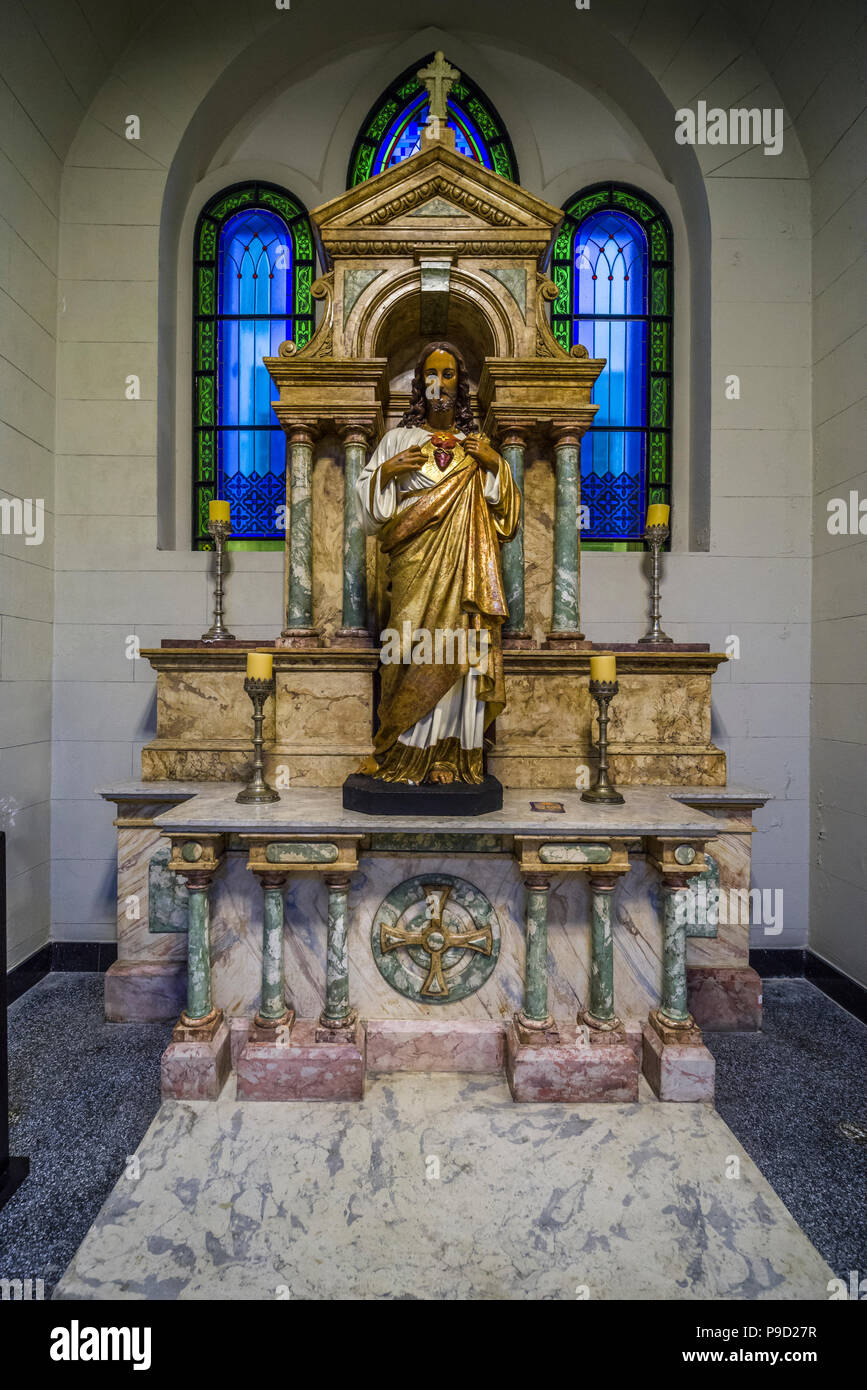 Interno della iglesia San Francisco de Asis, San Francesco di Assisi chiesa nella città di Panama Panama pronti per la Giornata Mondiale della Gioventù (GMG) 2019 Foto Stock