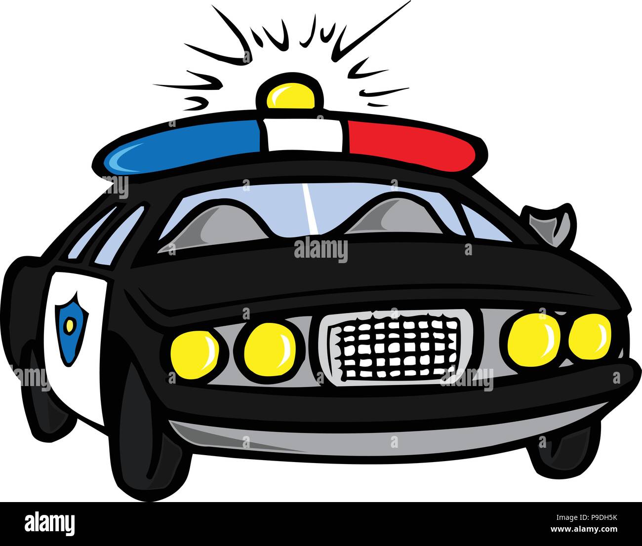 Cartoon police car immagini e fotografie stock ad alta risoluzione - Alamy