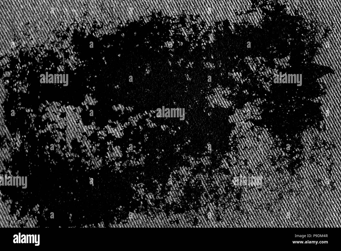 Sporco grunge closeup dettagliata dello sbozzato grungy denim. Vintage grigio scuro jeans, buona per lo sfondo Foto Stock