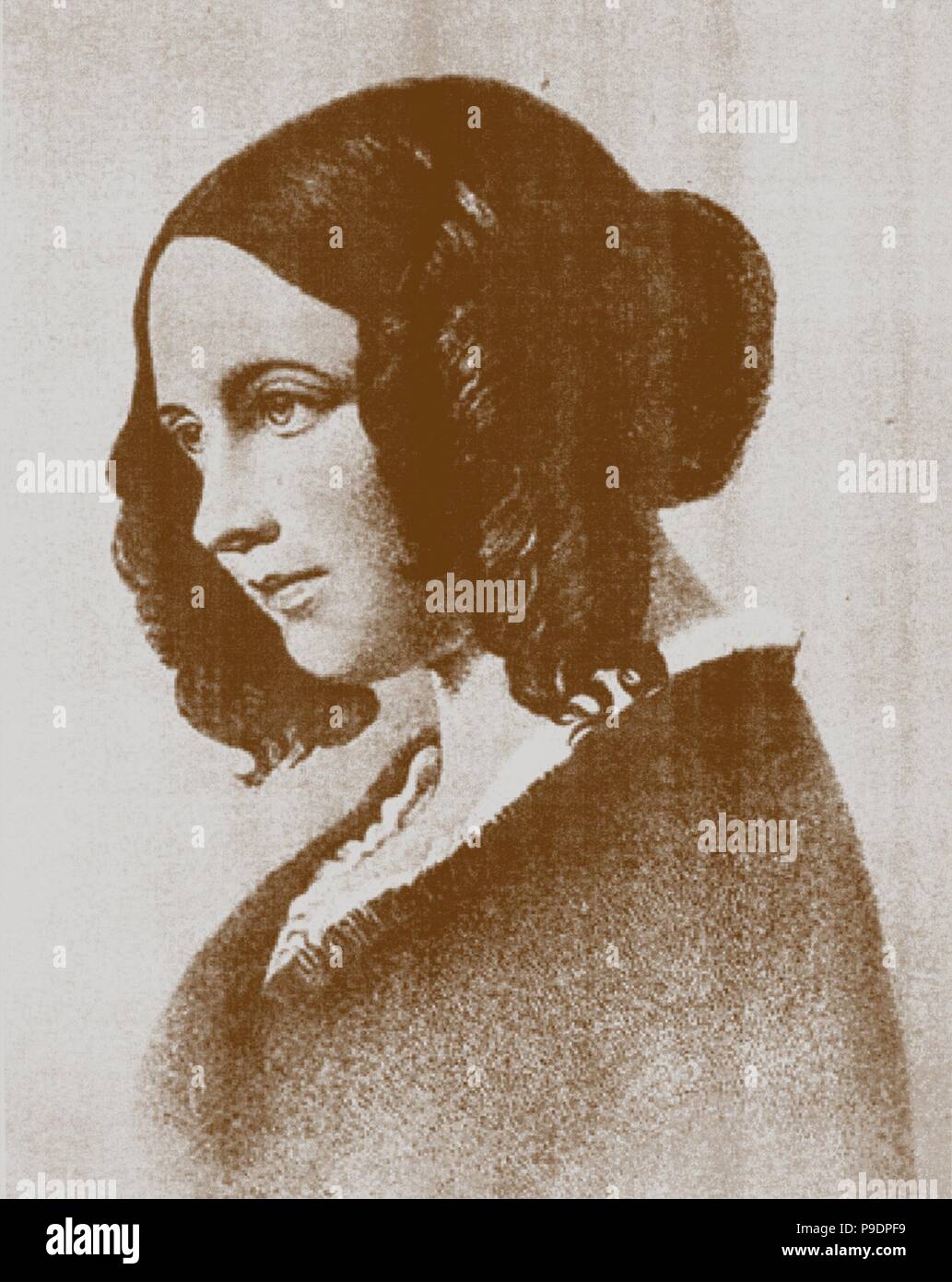 Catherine Dickens (née Hogarth) (1815-1879), la moglie del romanziere Charles Dickens. Museo: Collezione privata. Foto Stock