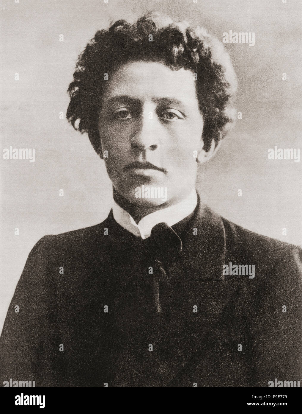 Alexander Alexandrovich Blok, 1880 - 1921. Russo poeta lirico. Dopo una stampa contemporanea. Foto Stock