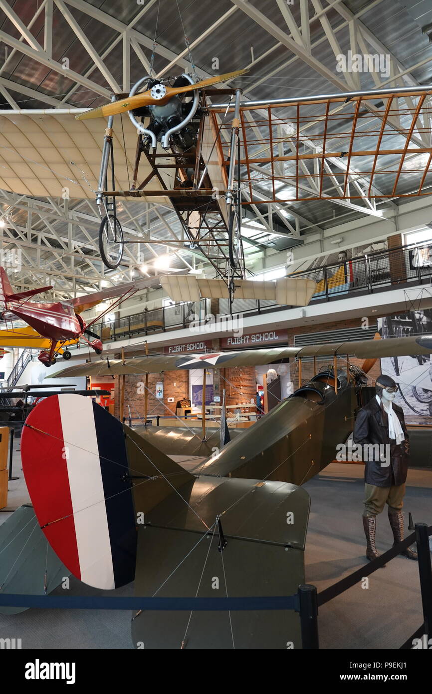 Stati Uniti Maryland MD College Park Aviation Museum il più antico utilizzato in modo continuo aeroporto del mondo dell'aviazione civile Foto Stock