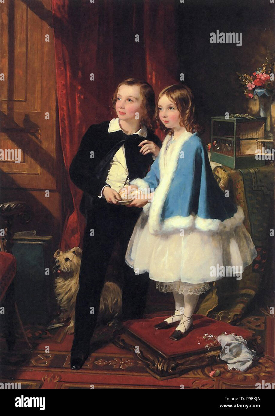 Sant James - i bambini di George Spencer-Churchill Duca di Marlborough e della sua seconda moglie Charlotte Augusta Foto Stock