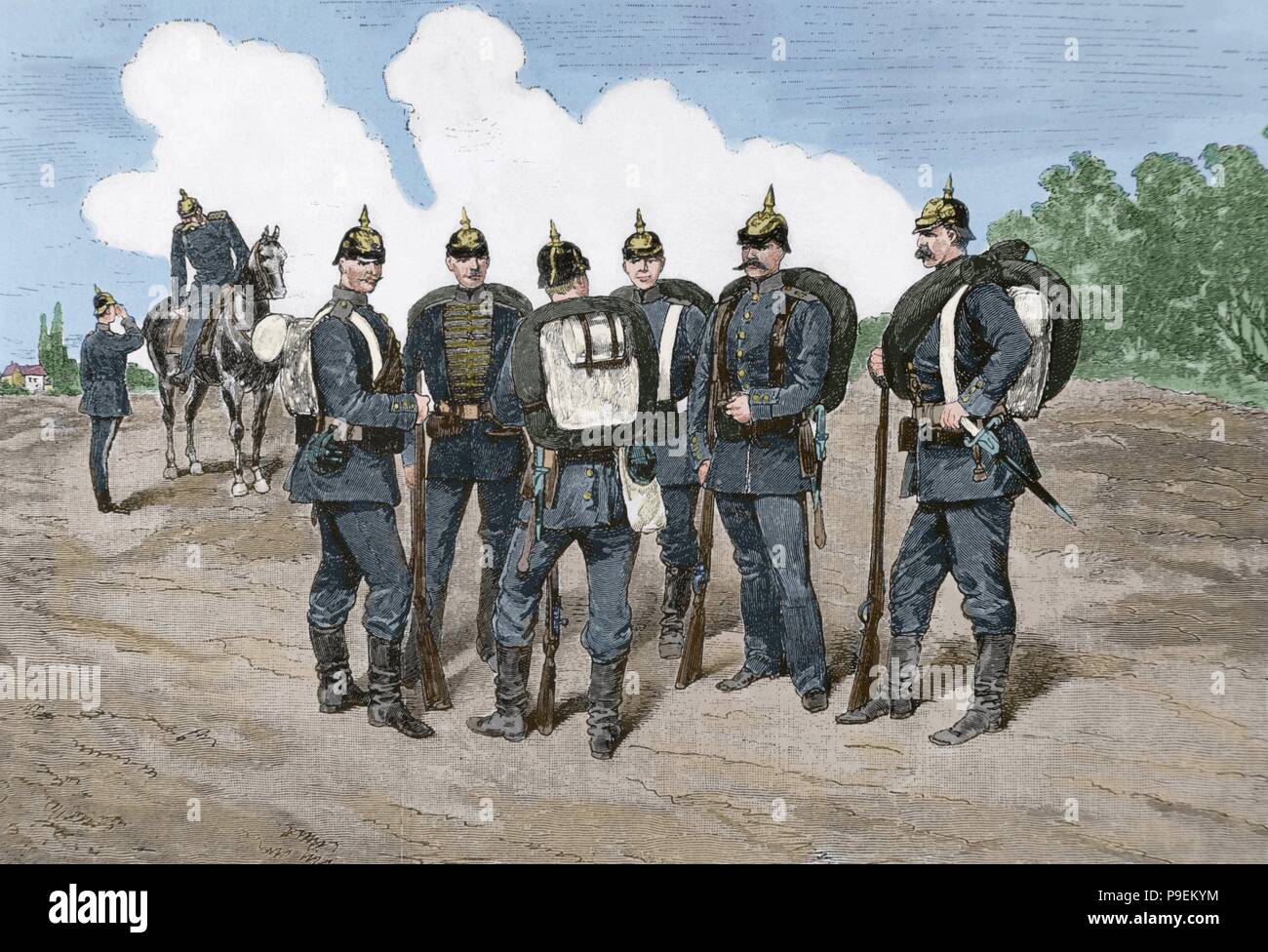 La prima guerra mondiale (19141918). Nuova fanteria tedesca uniforme