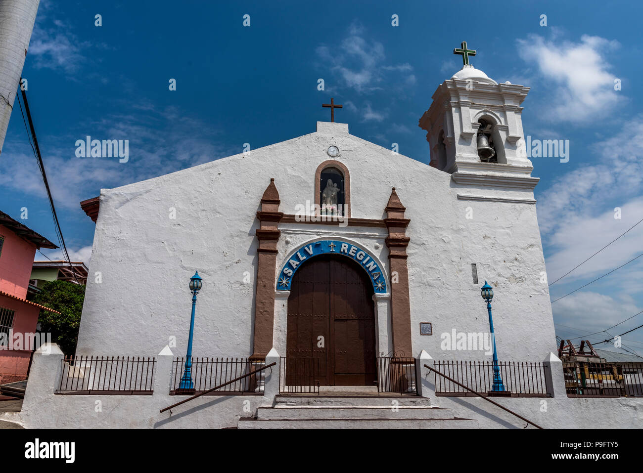 San Pietro in Taboga Island Panama seconda più antica chiesa in America Latina Foto Stock