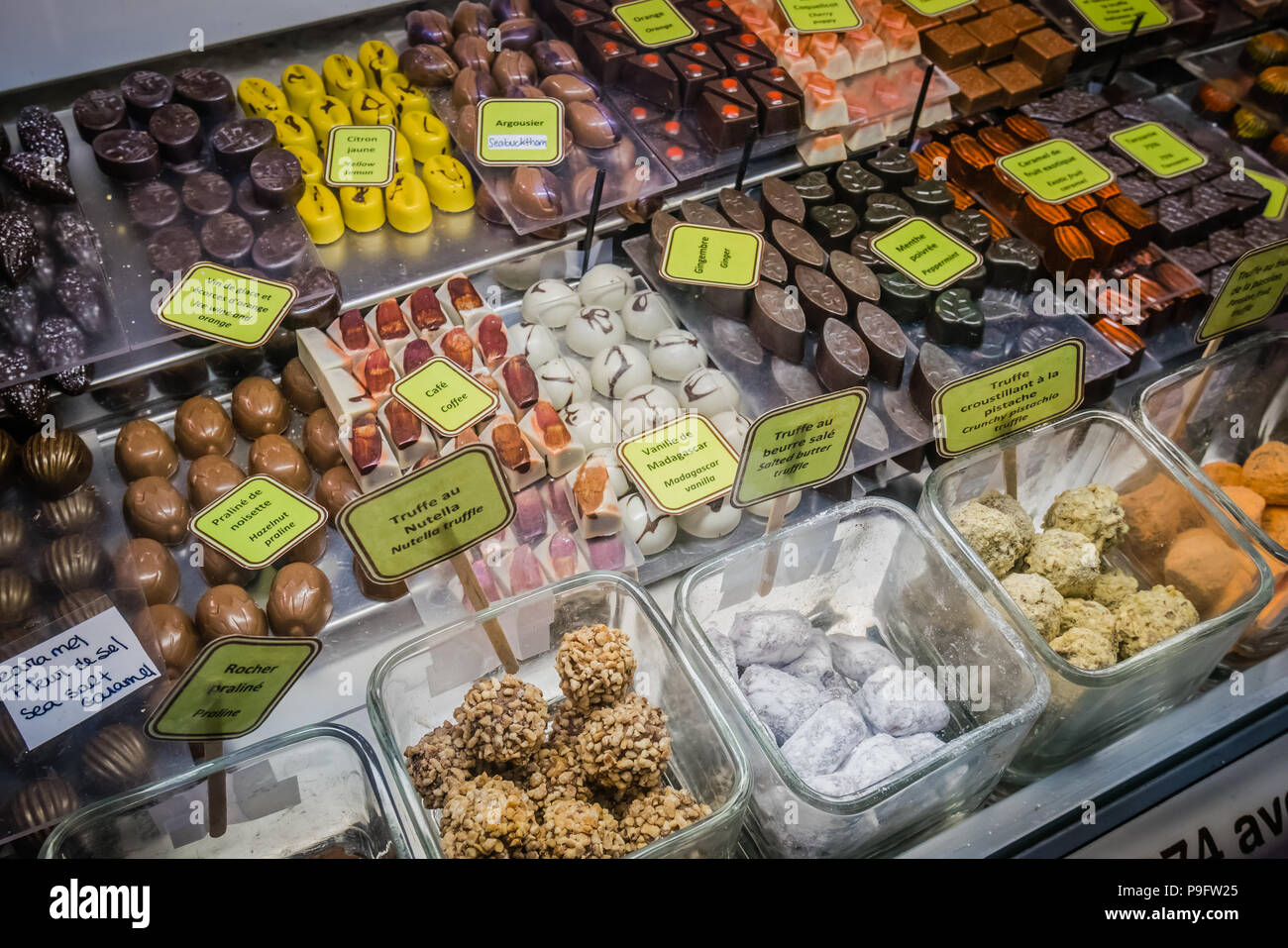 Gli agricoltori locali del mercato della città di Québec in Canada Foto Stock