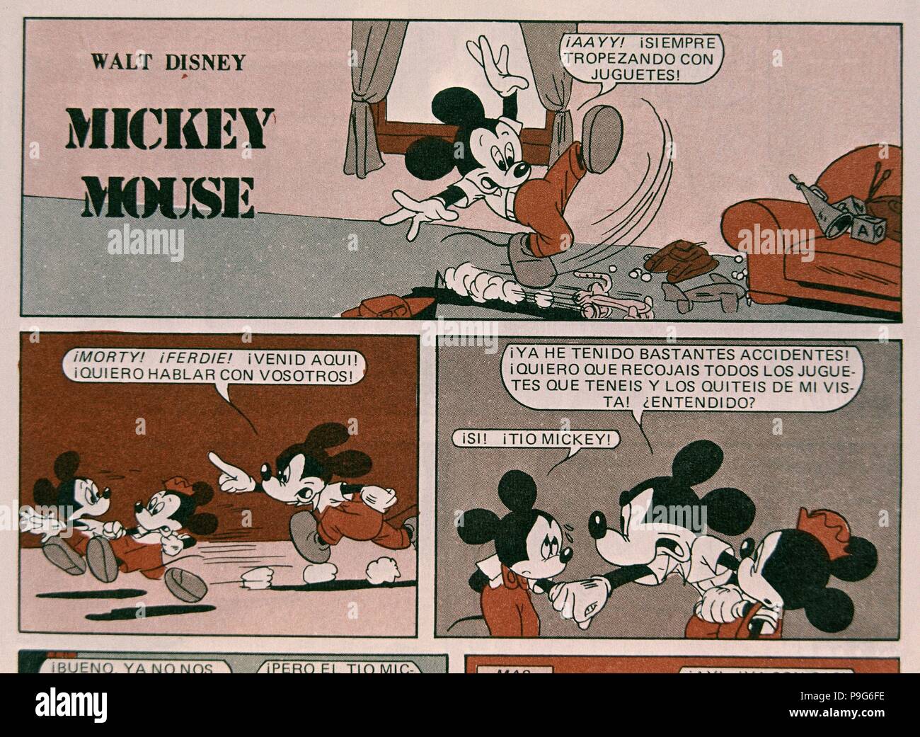 VINETA DE Mickey Mouse. Autore: DISNEY WALT. Foto Stock
