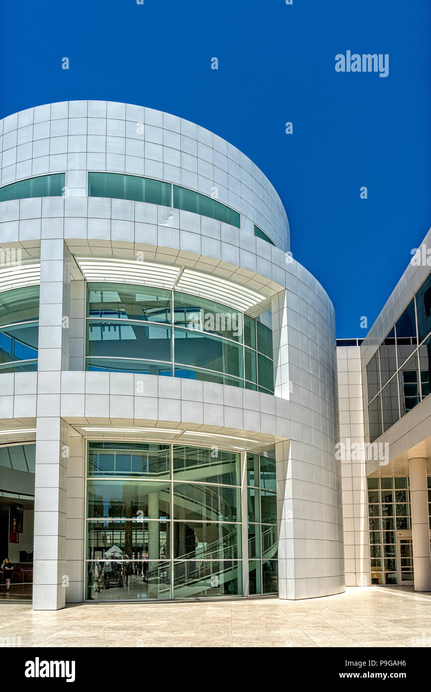 Getty Center Museo e Centro di ricerca, Los Angeles, CA. Richard Meier, architetto.J Foto Stock