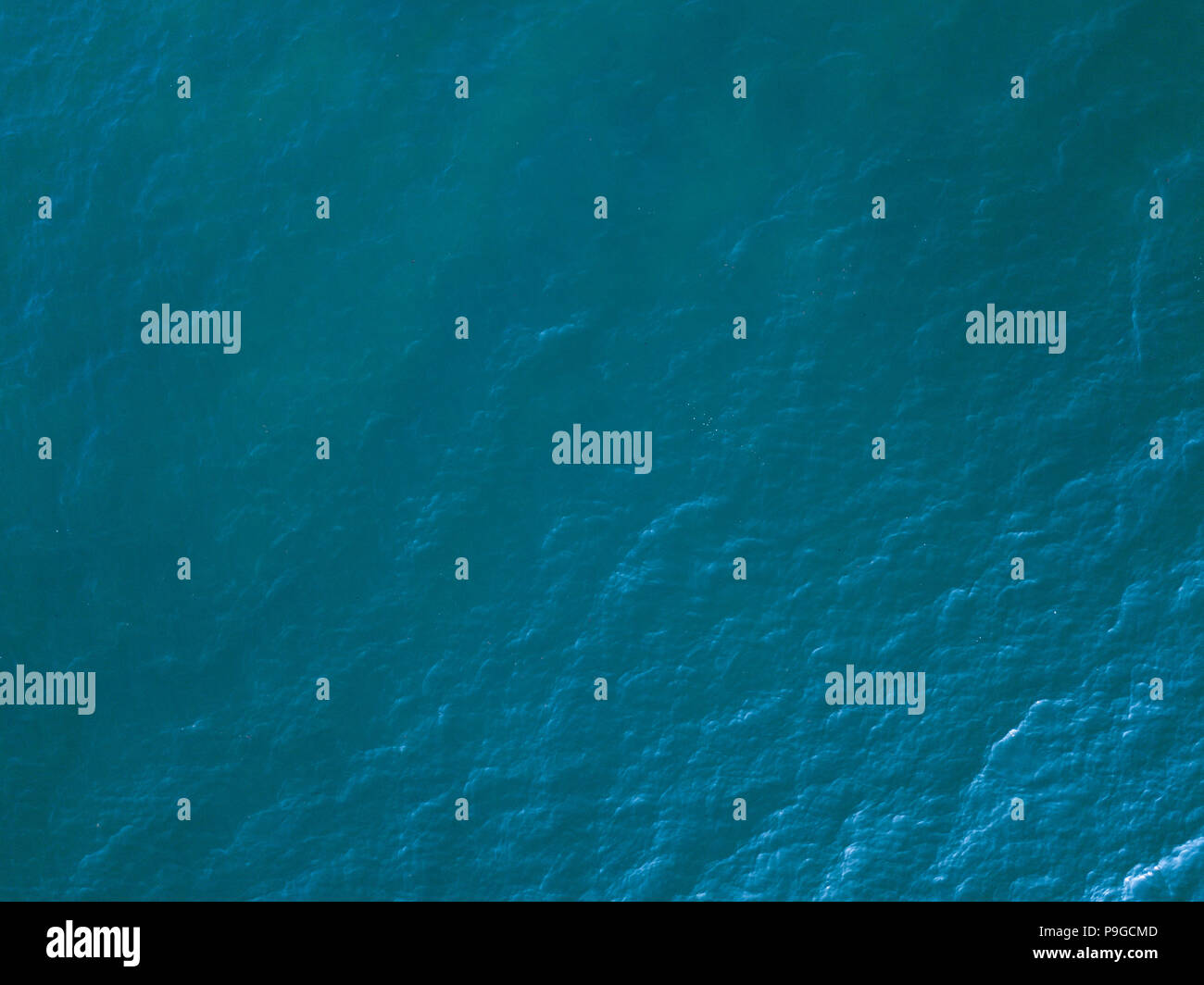 La superficie del mare vista aerea Foto Stock
