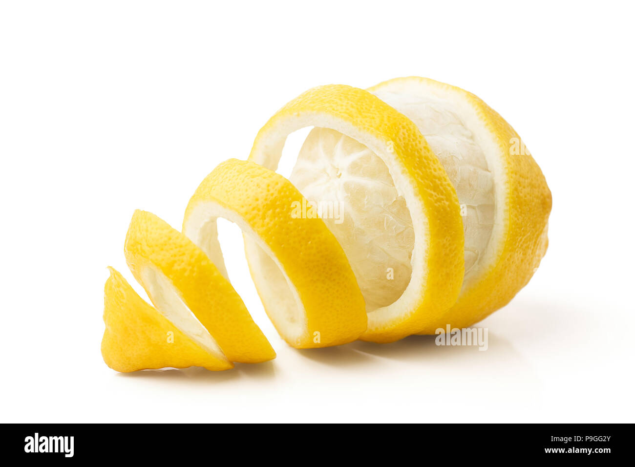 Limone e buccia Foto Stock