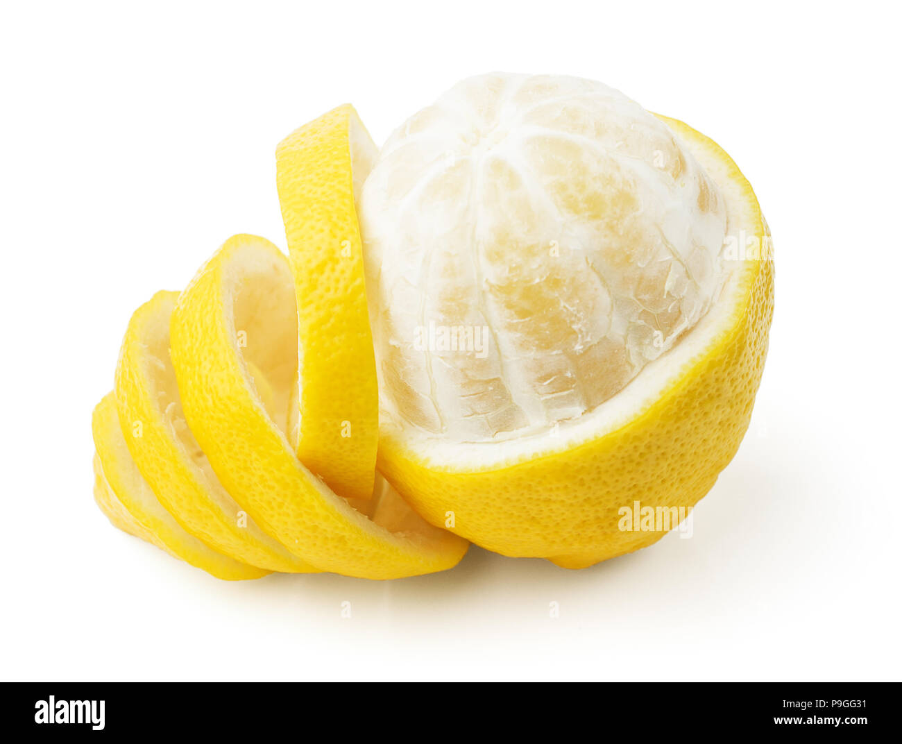 Limone e buccia Foto Stock