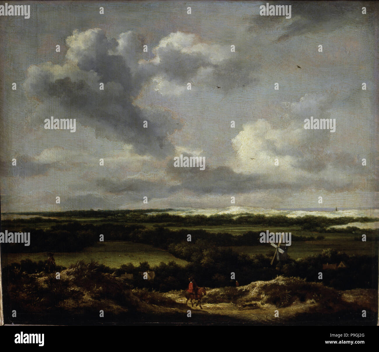 'Paesaggio con dune vicino a Haarlem' da Jacob Ruisdael. Foto Stock
