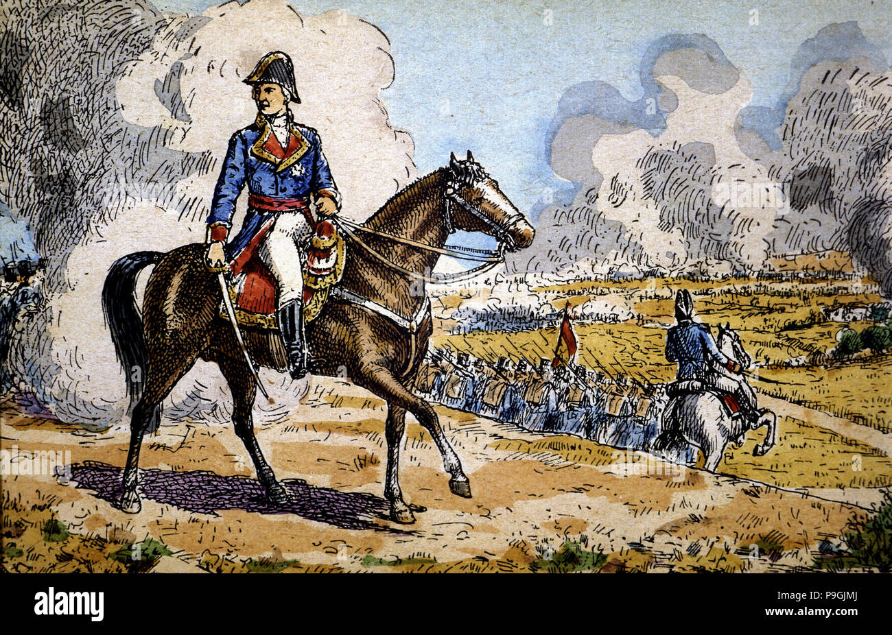 Battaglia di Bailen (Luglio 19, 1808) tra le truppe francesi e le truppe montate dalla difesa … Foto Stock