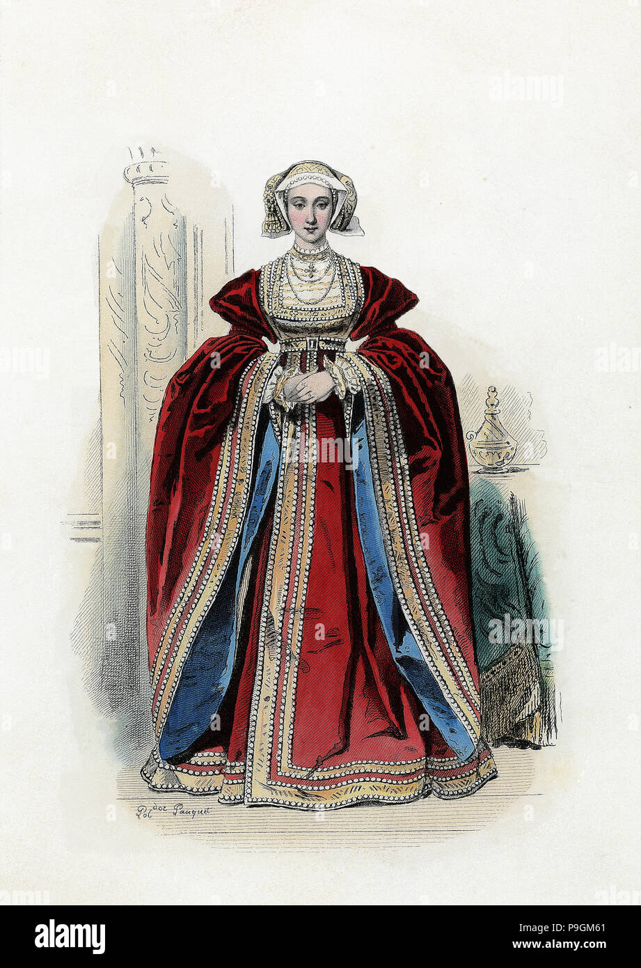 Anne of Cleves (1515-1557), quarta moglie di Enrico VIII, re d'Inghilterra. Foto Stock