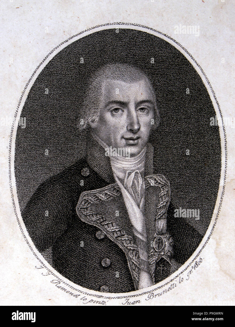 Frederick Charles. Gravina (1756-1806), spagnolo admiral, eroe di Trafalgar. Foto Stock
