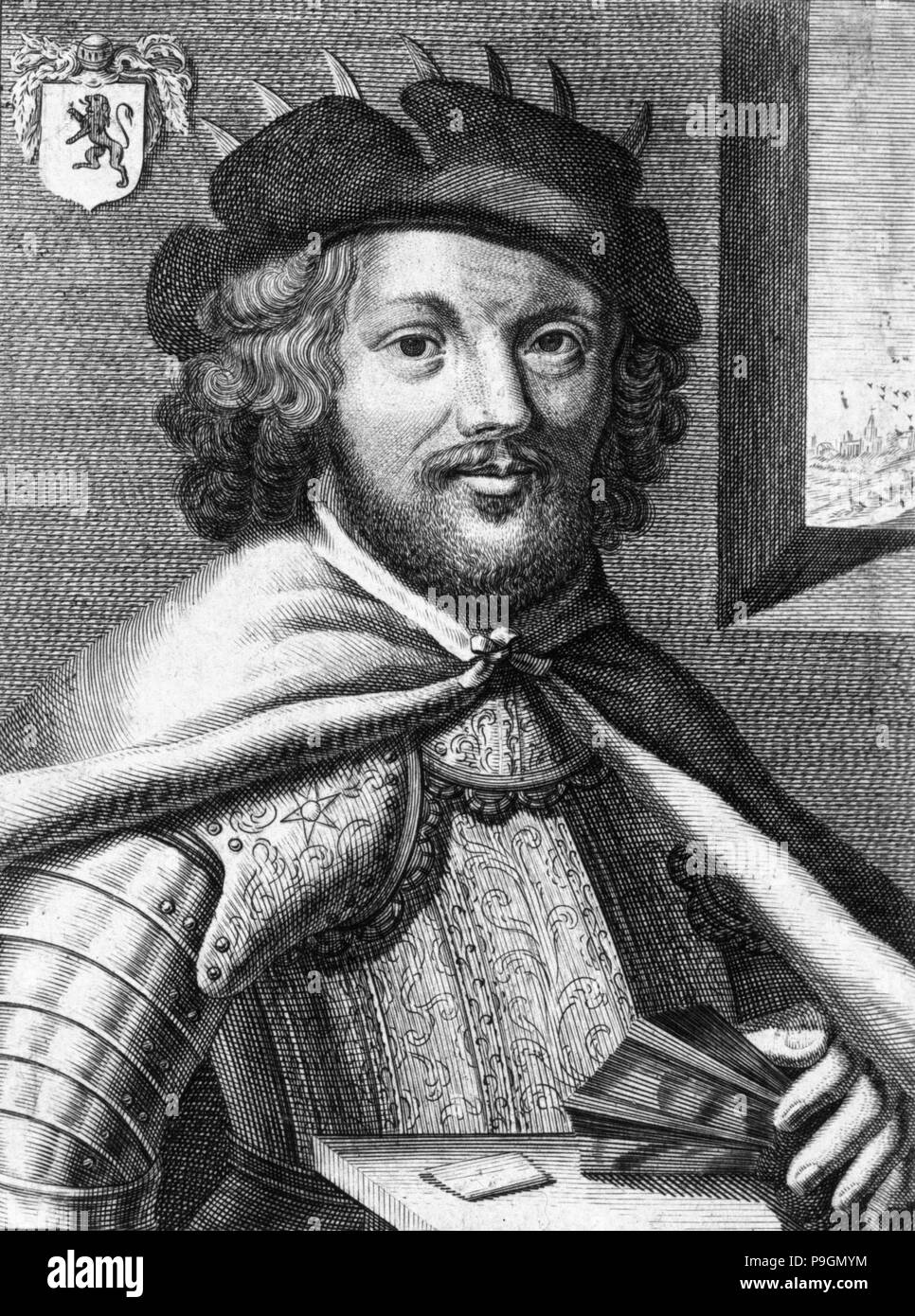 Jean di Bethencourt (1395-1442), Norman navigator e explorer, iniziatore di conquista e di coloniz… Foto Stock