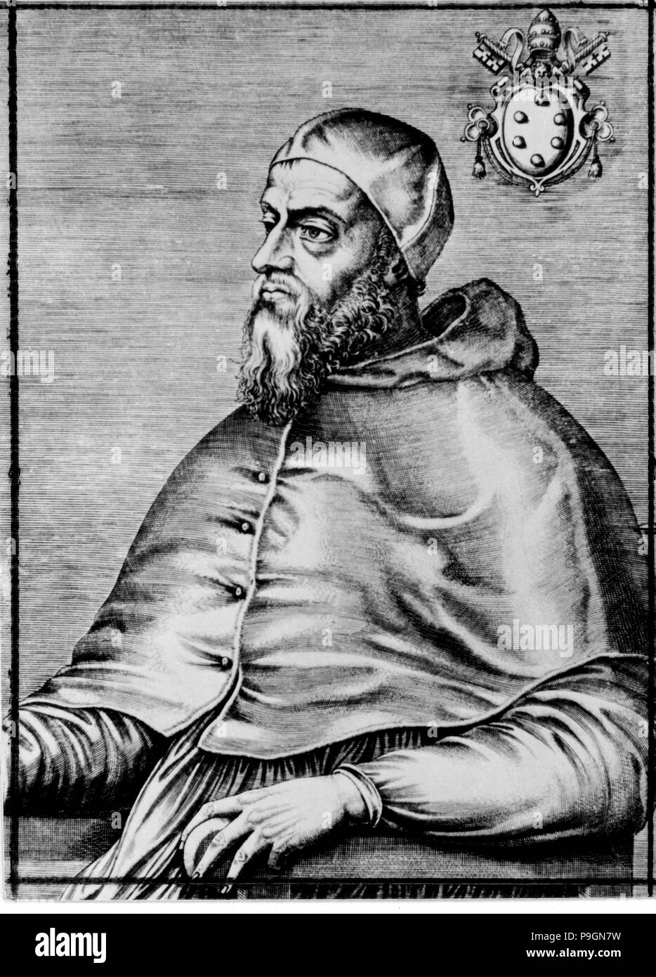 Clemente VII. Robert di Ginevra (1342-1394), il papa di Avignone (antipapa) dal 1378 al 1394. Foto Stock