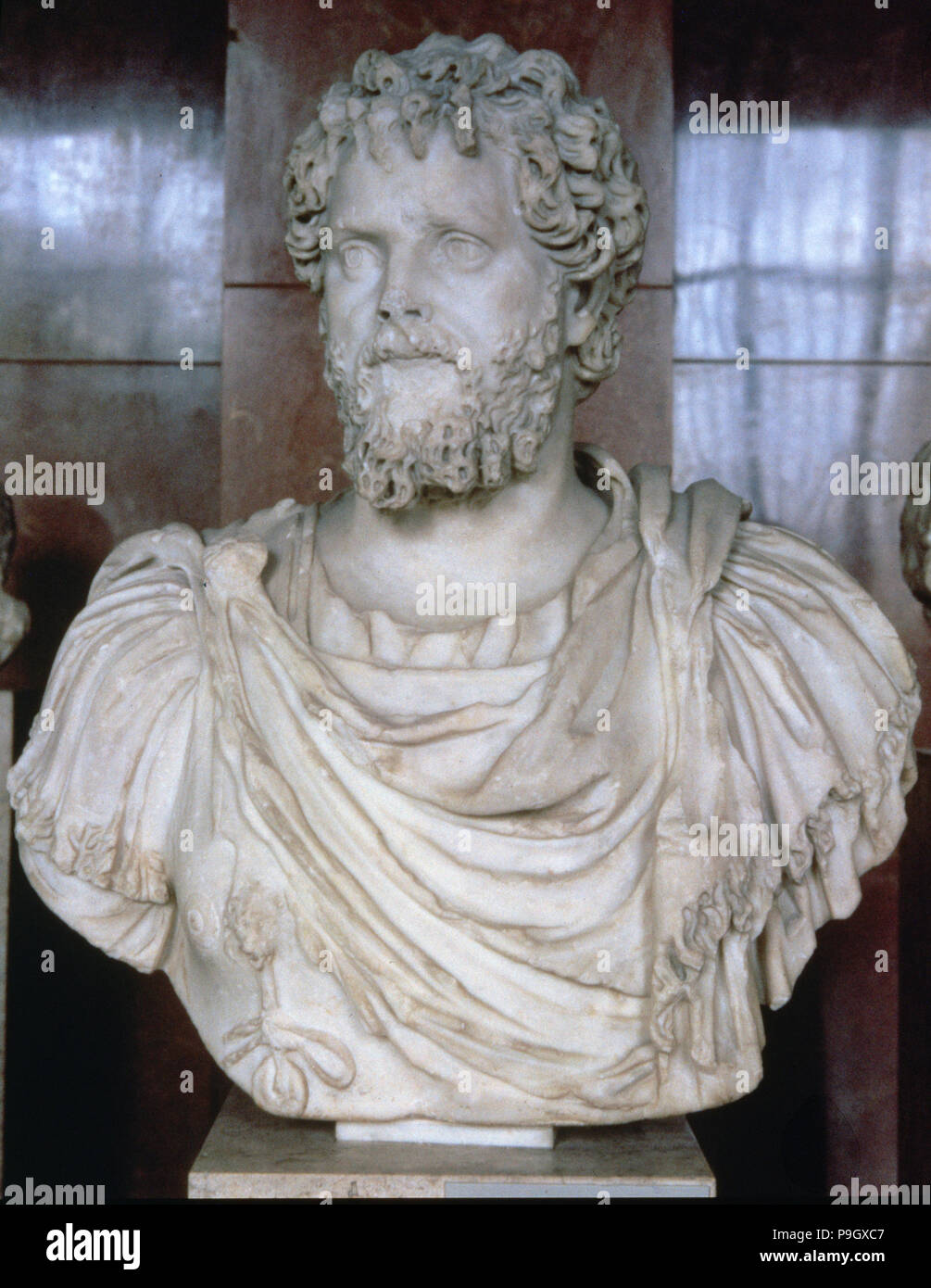 Settimio Severo (Lucio Settimio Severo Aurelio Antonino) (145-211), imperatore romano (193-211). Foto Stock
