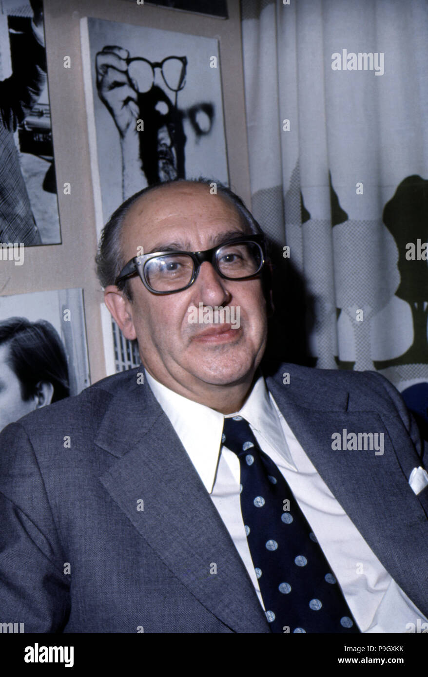 Álvaro Cunqueiro (1911-1981), scrittore spagnolo, photo 1976. Foto Stock