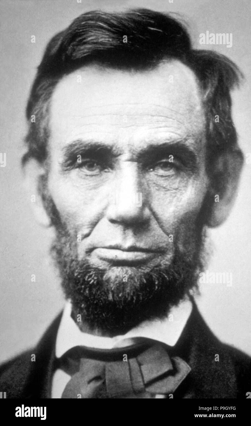 Abramo Lincoln (1809 - 1865). Sedicesimo PRESIDENTE DEGLI STATI UNITI D'AMERICA. Foto Stock