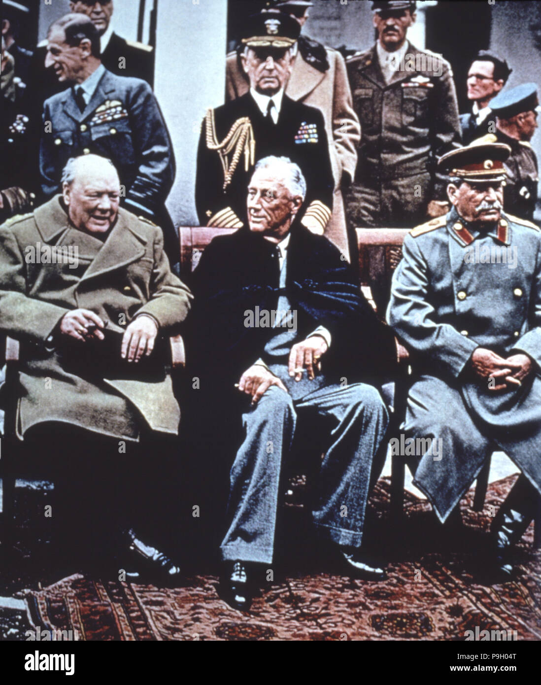 Seconda Guerra Mondiale (1939 - 1945), conferenza di Yalta nel febbraio 1945, è stata la riunione tra Roo… Foto Stock