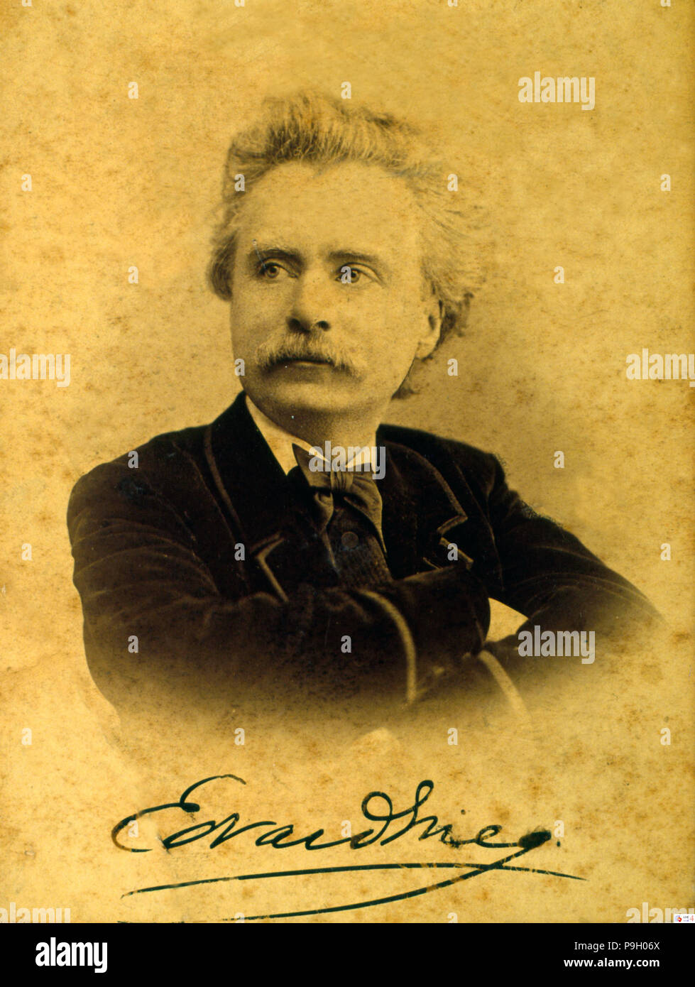 Edvard Grieg (1843-1907), compositore norvegese, autore del Peer Gynt, tra le altre opere. Foto Stock