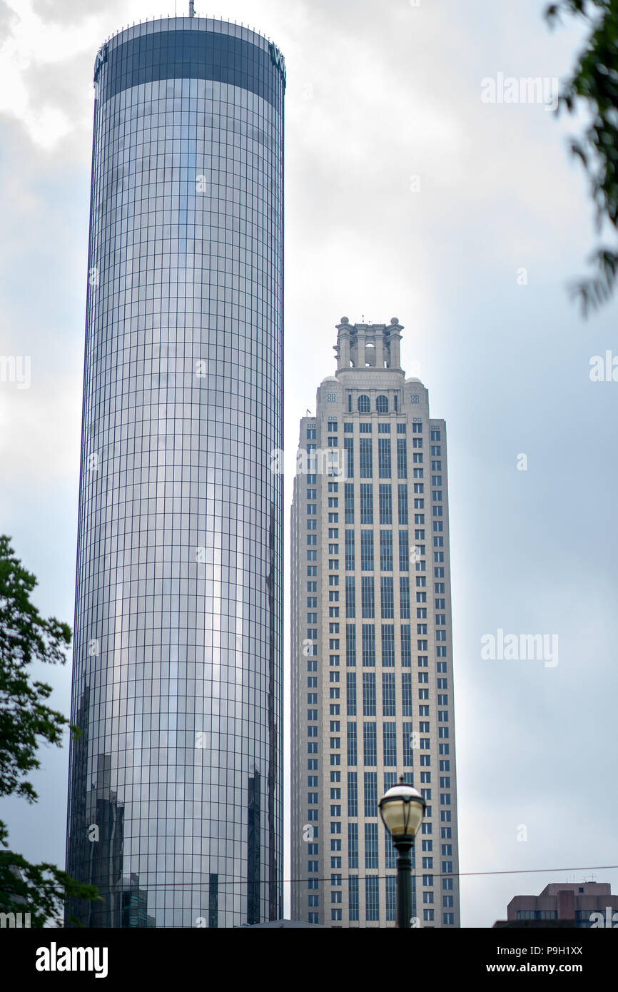 Edifici a torre di Atlanta Foto Stock
