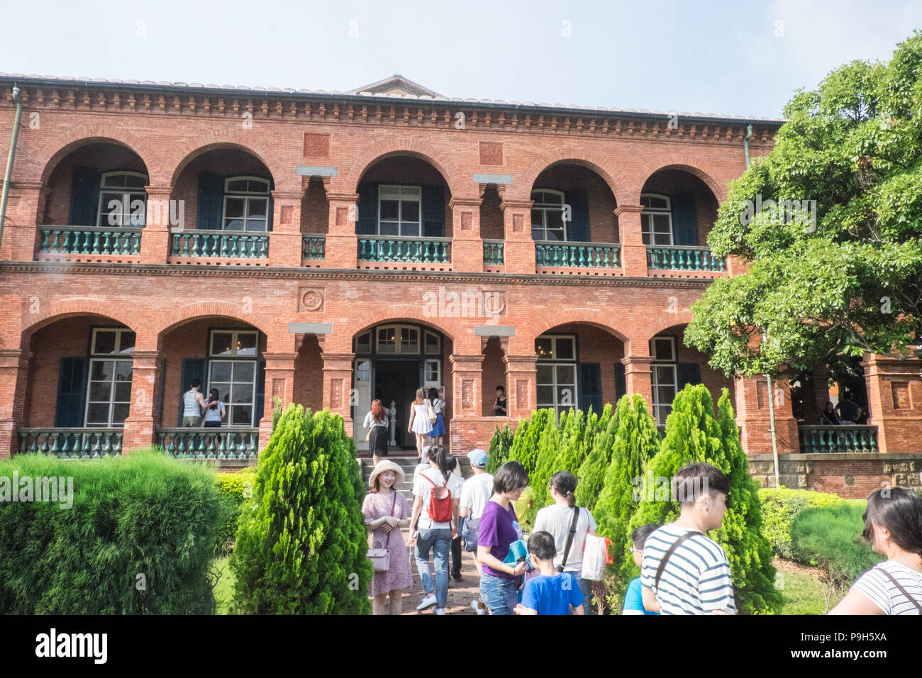 Ex consolare britannico,Fort San Domingo,Damshui,Tamsui,porto,mare,fiume,costa,costa, Taipei, Taiwan, Cina,Cinese, Repubblica di Cina,roc,Asia,asiatica, Foto Stock