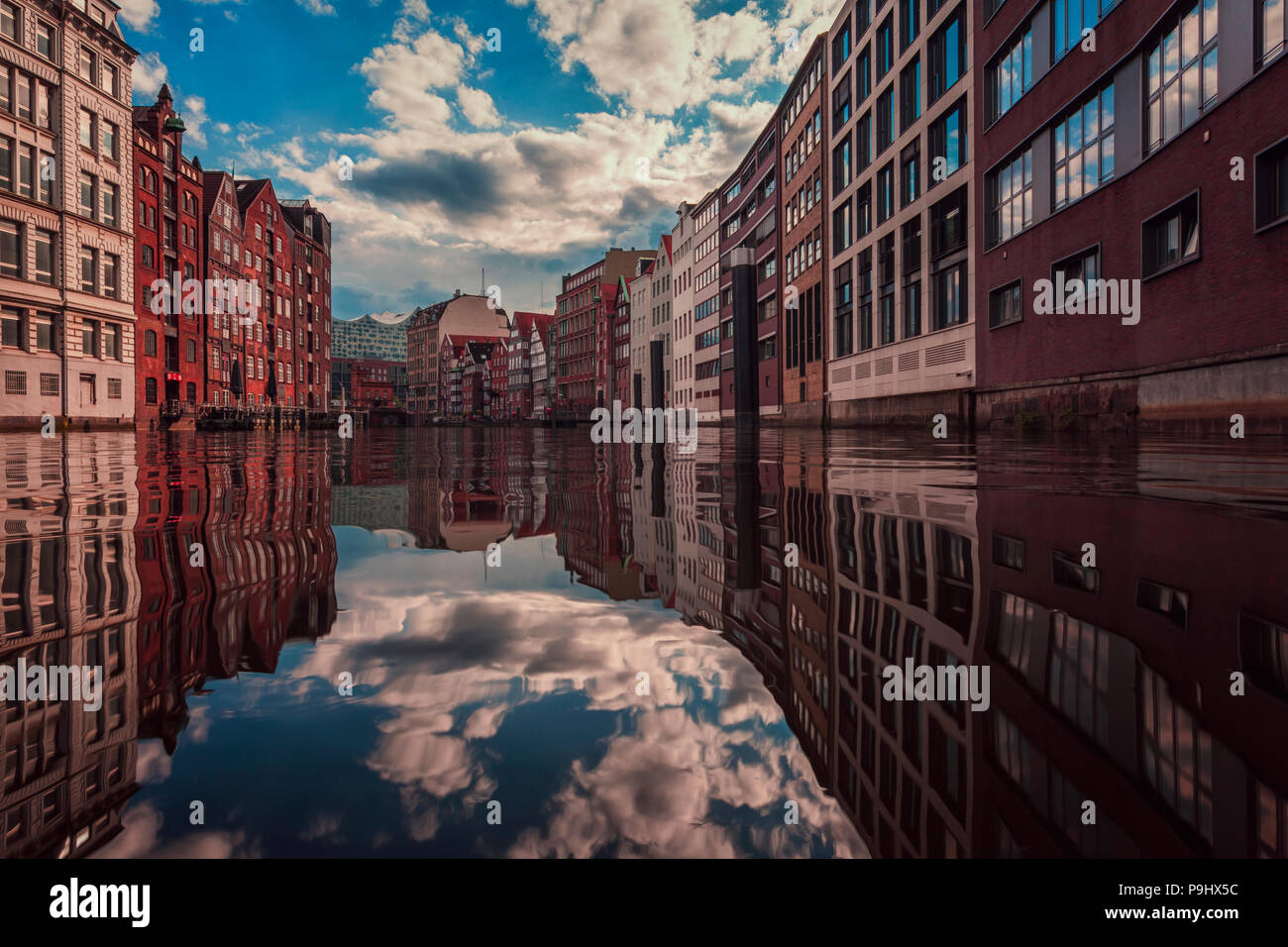 Amburgo Speicherstadt Nikolaifleet Foto Stock