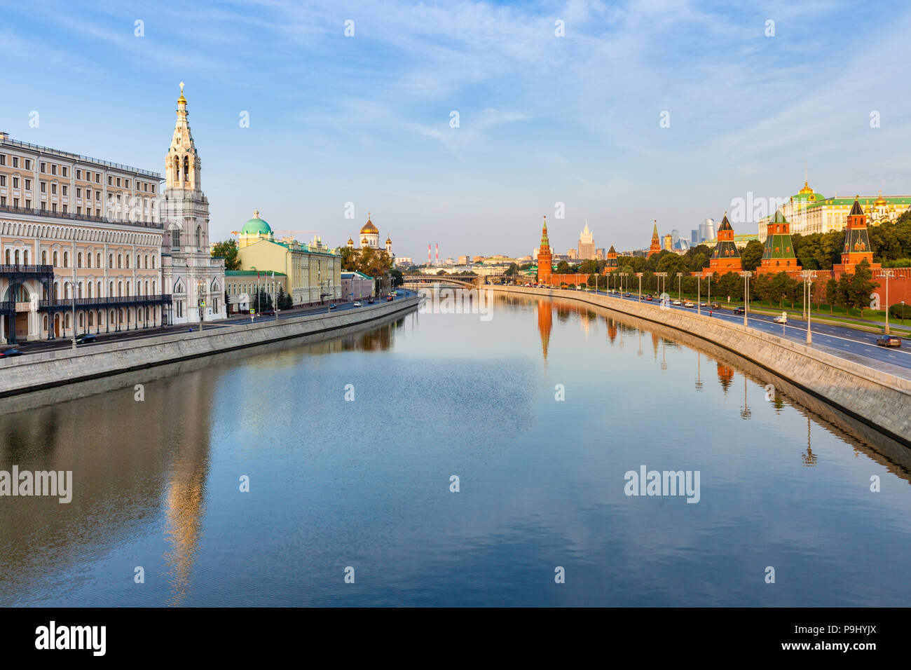 Mosca cityscape di mattina a Mosca, Russia Foto Stock
