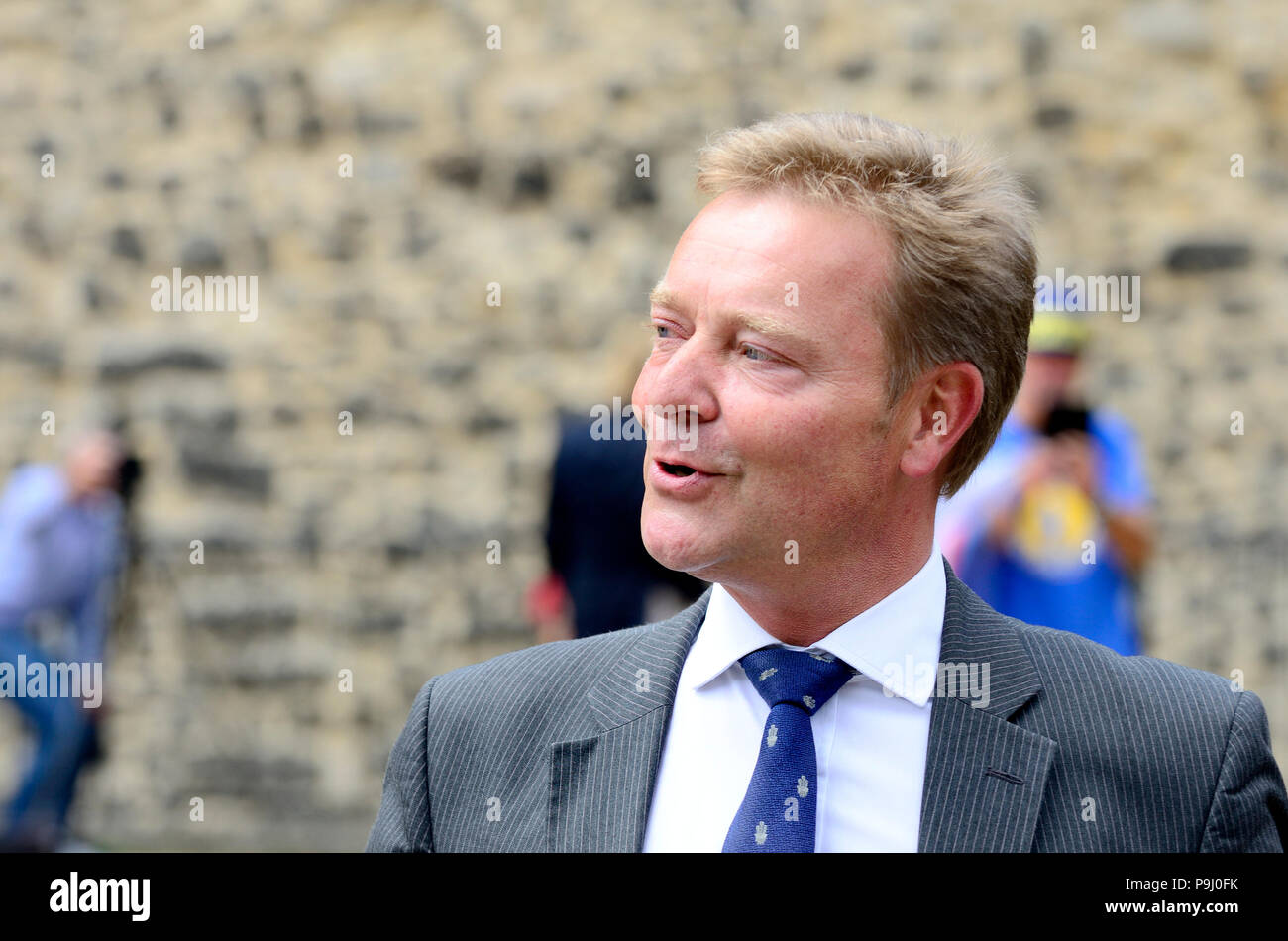 Craig Mackinlay MP (conservatore, Sud Thanet) su College Green, luglio 2018. Ex UKIP vice leader Foto Stock